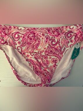 Pink Paisley Bikini Bottom